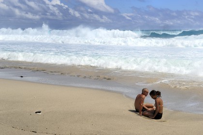 France, île de la Réunion, la côte sud, plage de Grand-Anse