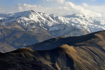 Azerbaïdjan, région de Quba (Guba), chaine de montagne du Grand Caucase, paysage entre le village de Qalaxudat et de Giriz