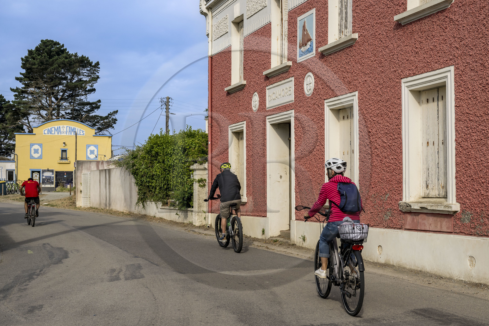 France, Morbihan (56), Ile de Groix, Le Bourg, le Cinéma des Familles, cinéma associatif géré par l'association Cinéf'iles