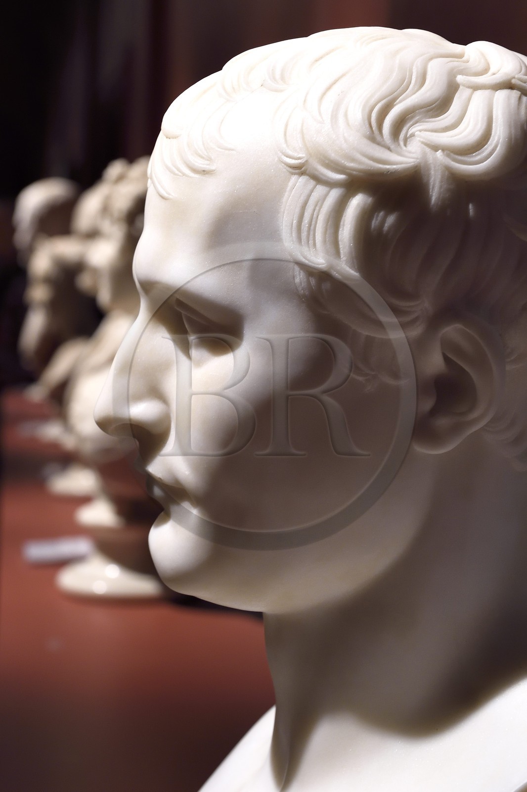 France, Corse-du-Sud (2A), Ajaccio, musée Fesch (musée des beaux-arts), buste de Napoleon 1er par Antoine Denis Chaudet