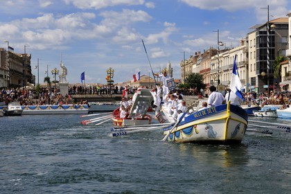 France, Hérault (34), Sète, canal Royal, fête de la Saint Louis, joutes sètoises