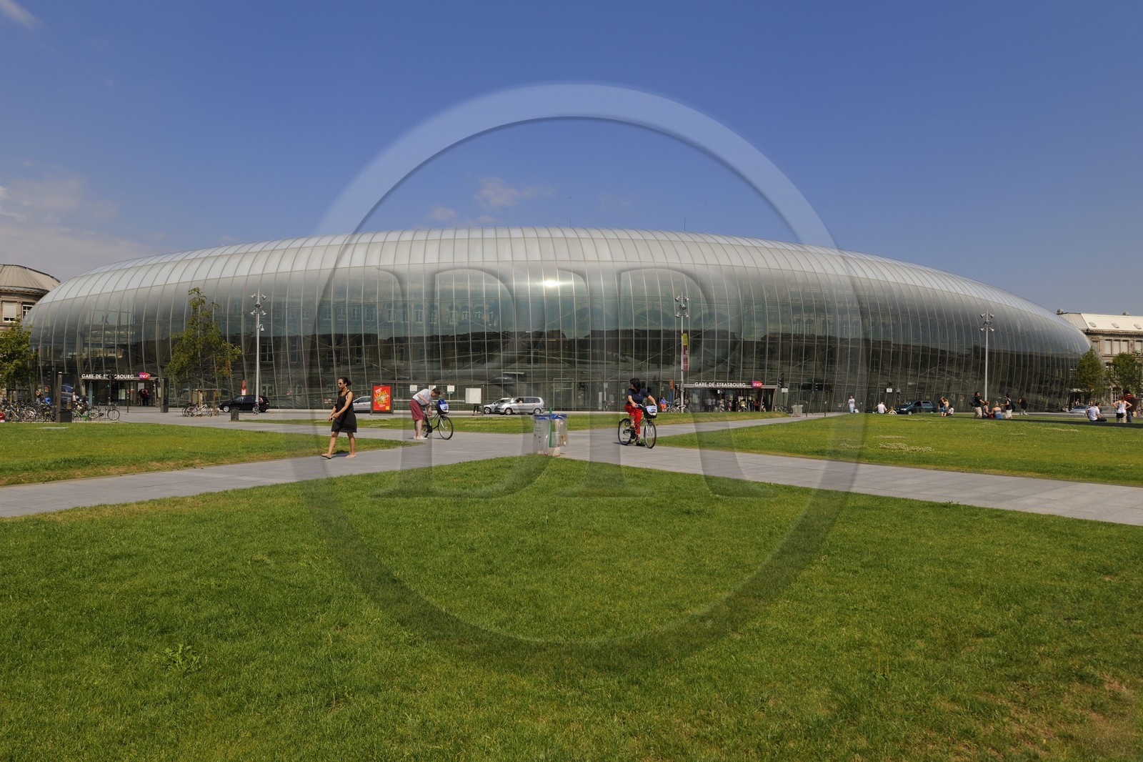 France, Bas-Rhin (67), Strasbourg, la verrière de la gare