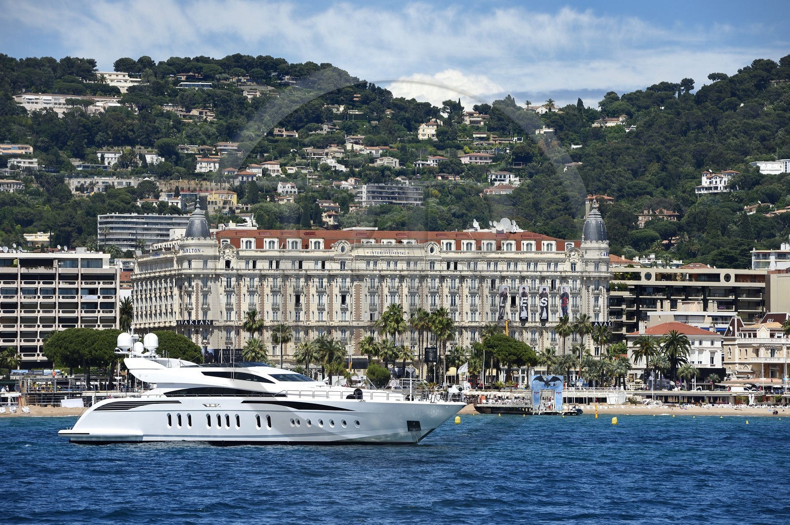 France, Alpes-Maritimes (06), Cannes, le palace du Carlton sur le boulevard de la Croisette