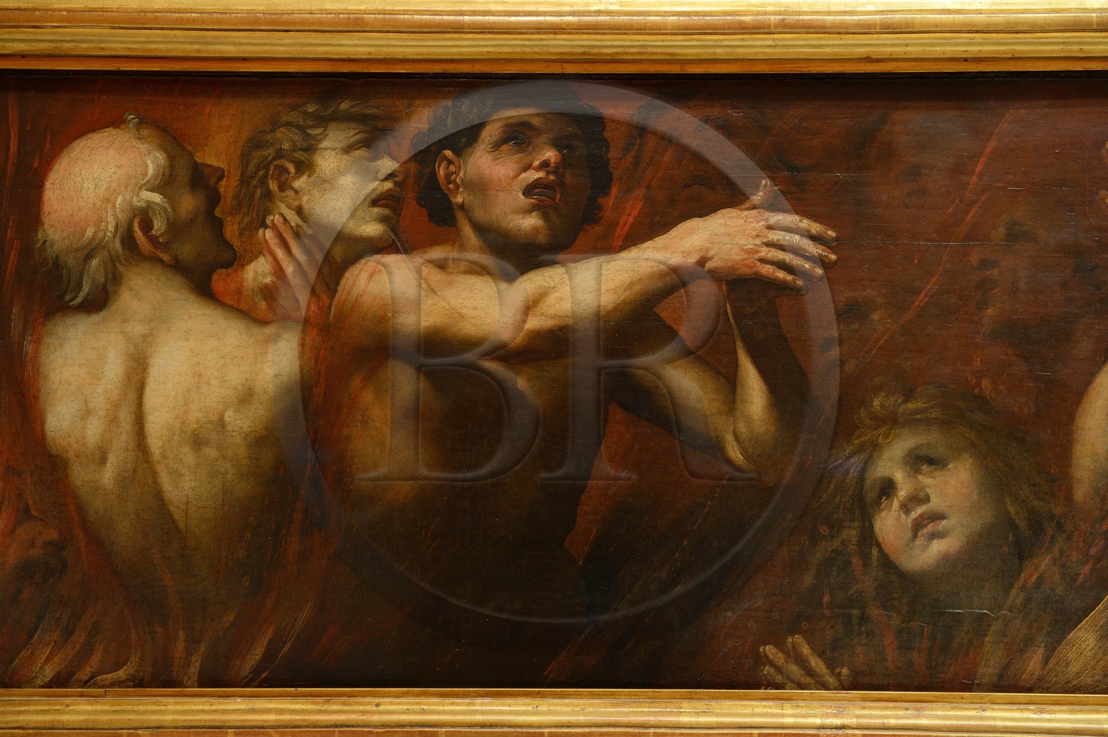 Espagne, Andalousie, Séville, Musée des beaux-arts,l es âmes du Purgatoire (1636) d'Alonso Cano