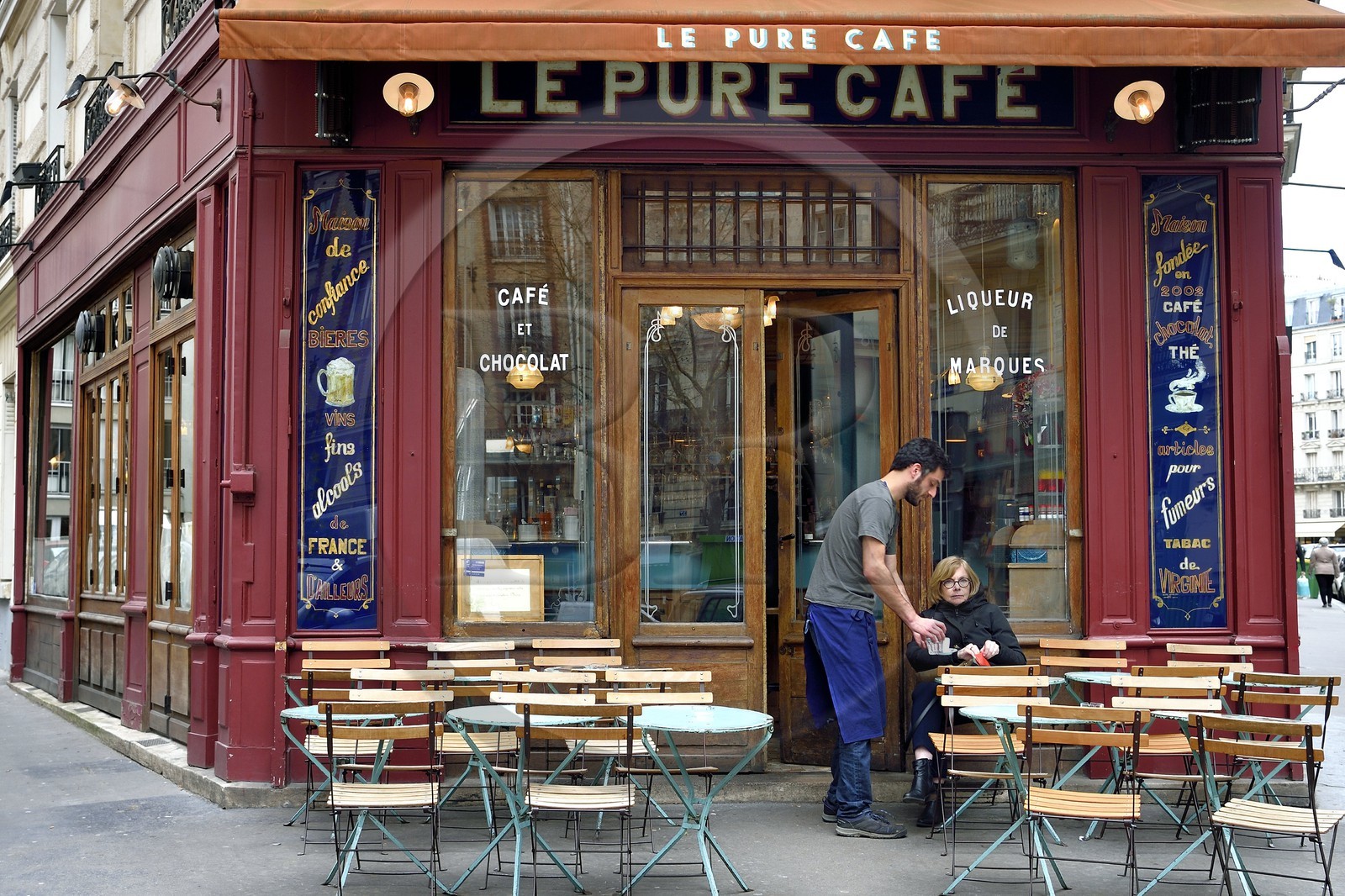 France, Paris, Le Pure Café rue Jean Mace