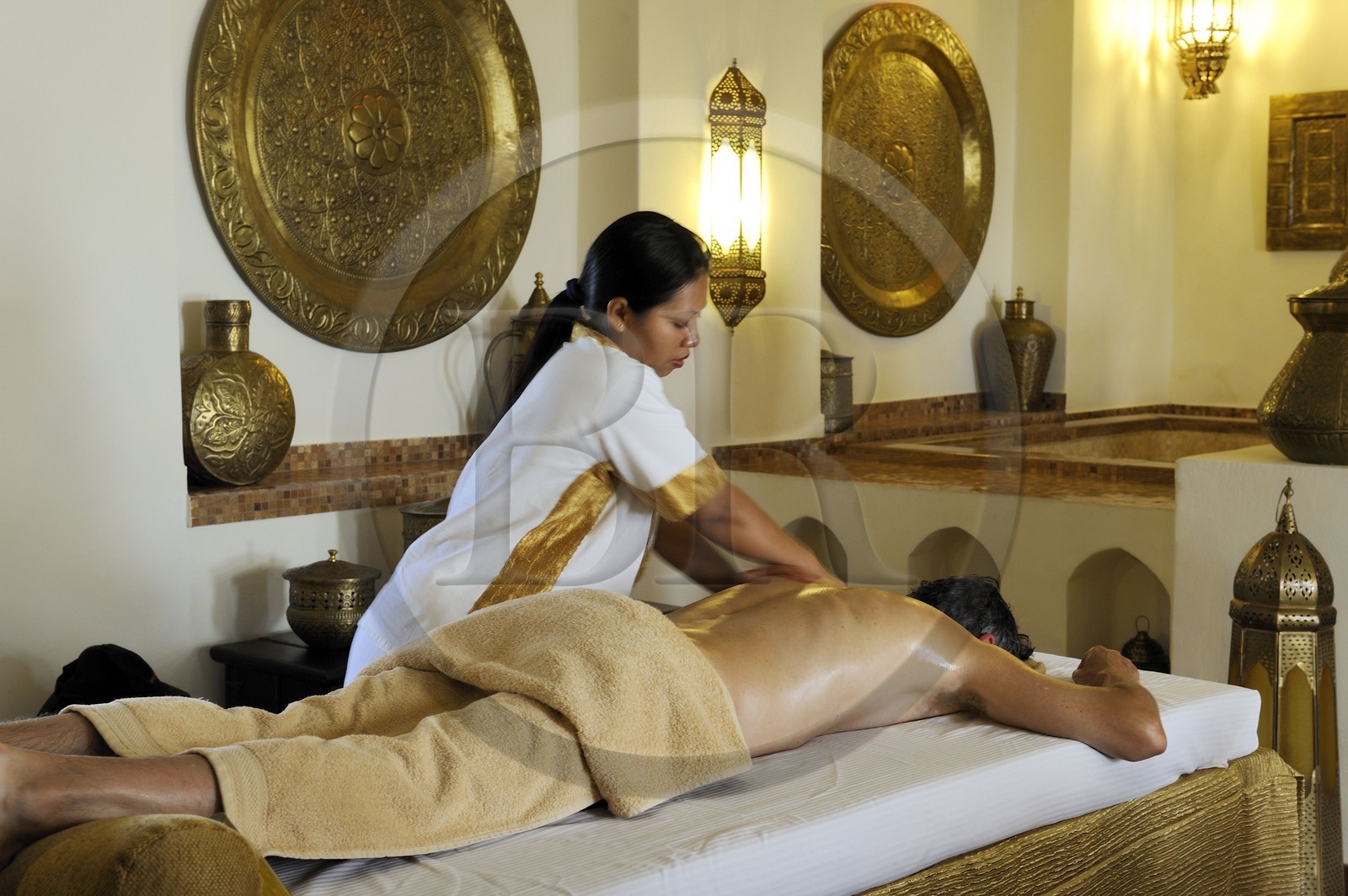 Tanzanie, archipel de Zanzibar, île de Unguja (Zanzibar), côte Sud-Est, Bwejuu, le luxueux Baraza Resort & Spa