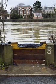 France, Val-de-Marne (94), Le Perreux-sur-Marne, les bords de Marne inondés