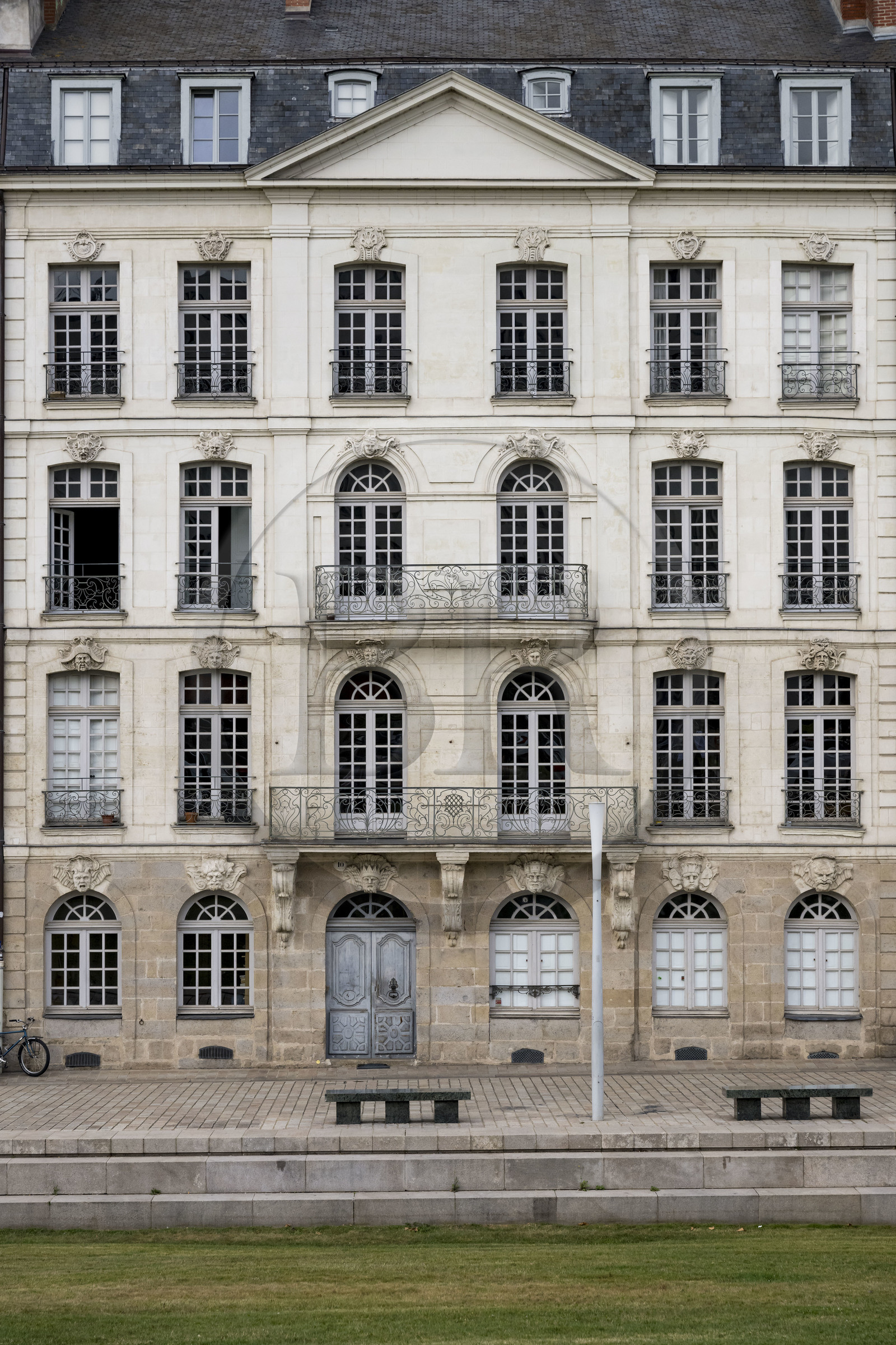 France, Loire-Atlantique (44), Nantes, maisons d'armateurs quai Turenne sur l'ancienne Ile Feydeau