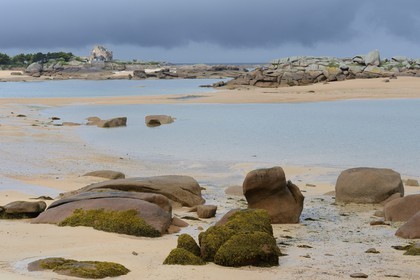 France, Côtes-d'Armor (22), Côte de Granit Rose, Trégastel, l'Ile Renote