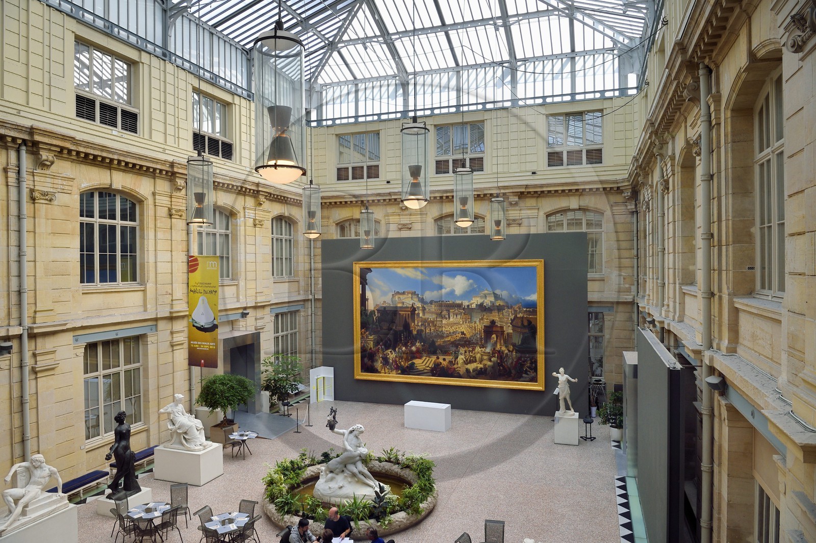 France, Seine-Maritime (76), Rouen, le musée des Beaux-Arts, le hall principal