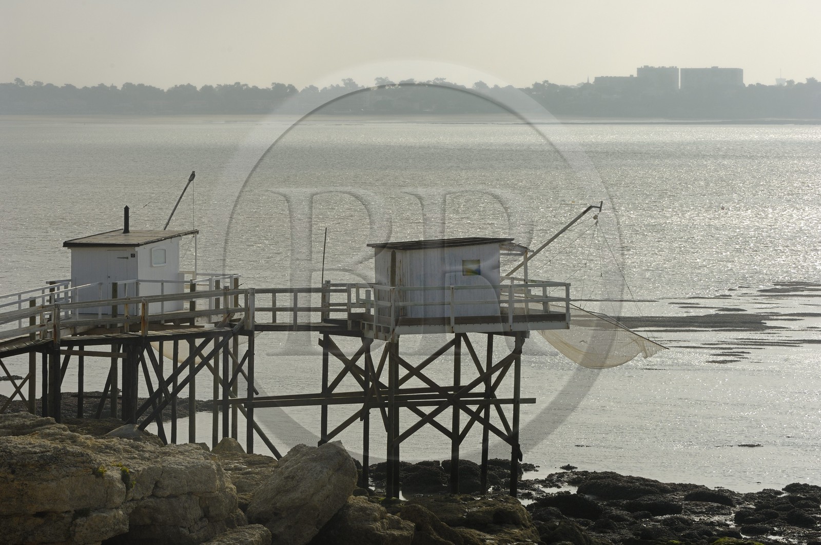 France, Charente-Maritime (17), Royan, carrelets de la  corniche