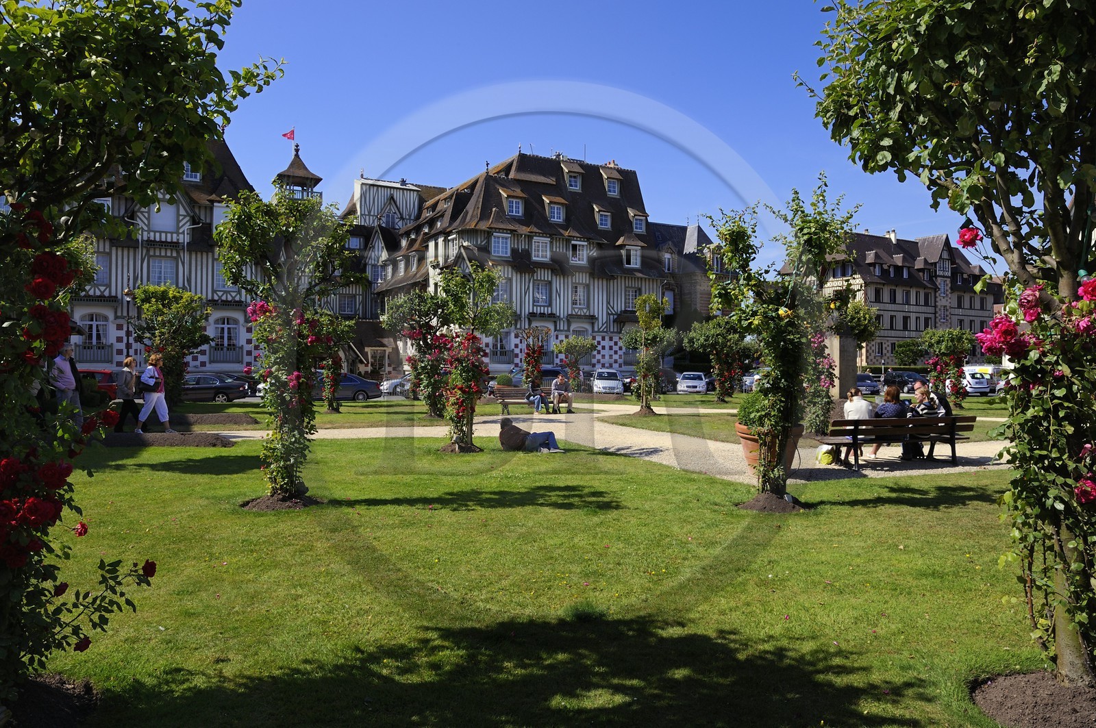 France, Calvados (14), Pays d'Auge, Deauville, l'Hotel Normandy Barriere