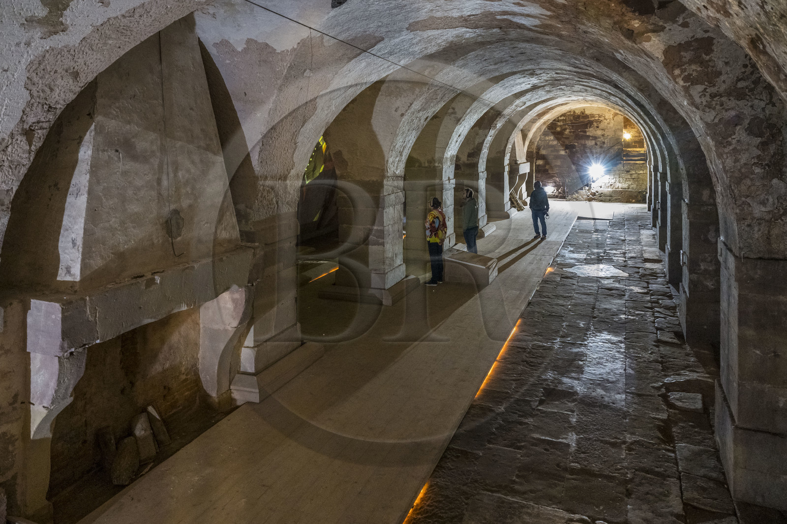 France, Moselle (57), Parc régional des Vosges du nord, Bitche, la citadelle fortifiée par Vauban, souterrain du batiment des officiers