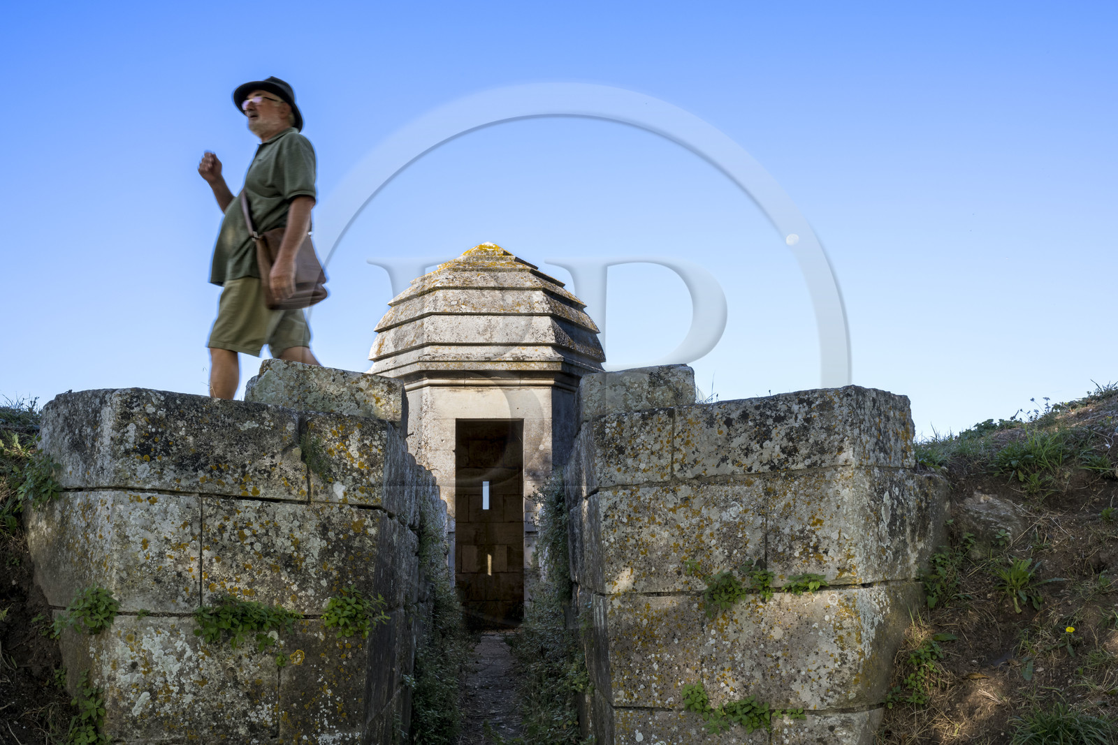 France, Charente-Maritime (17), Saintonge, Marennes-Hiers-Brouage, citadelle de Brouage, labellisé Les Plus Beaux Villages de France, les remparts batis de 1630 à 1640 sont munis d'échauguettes