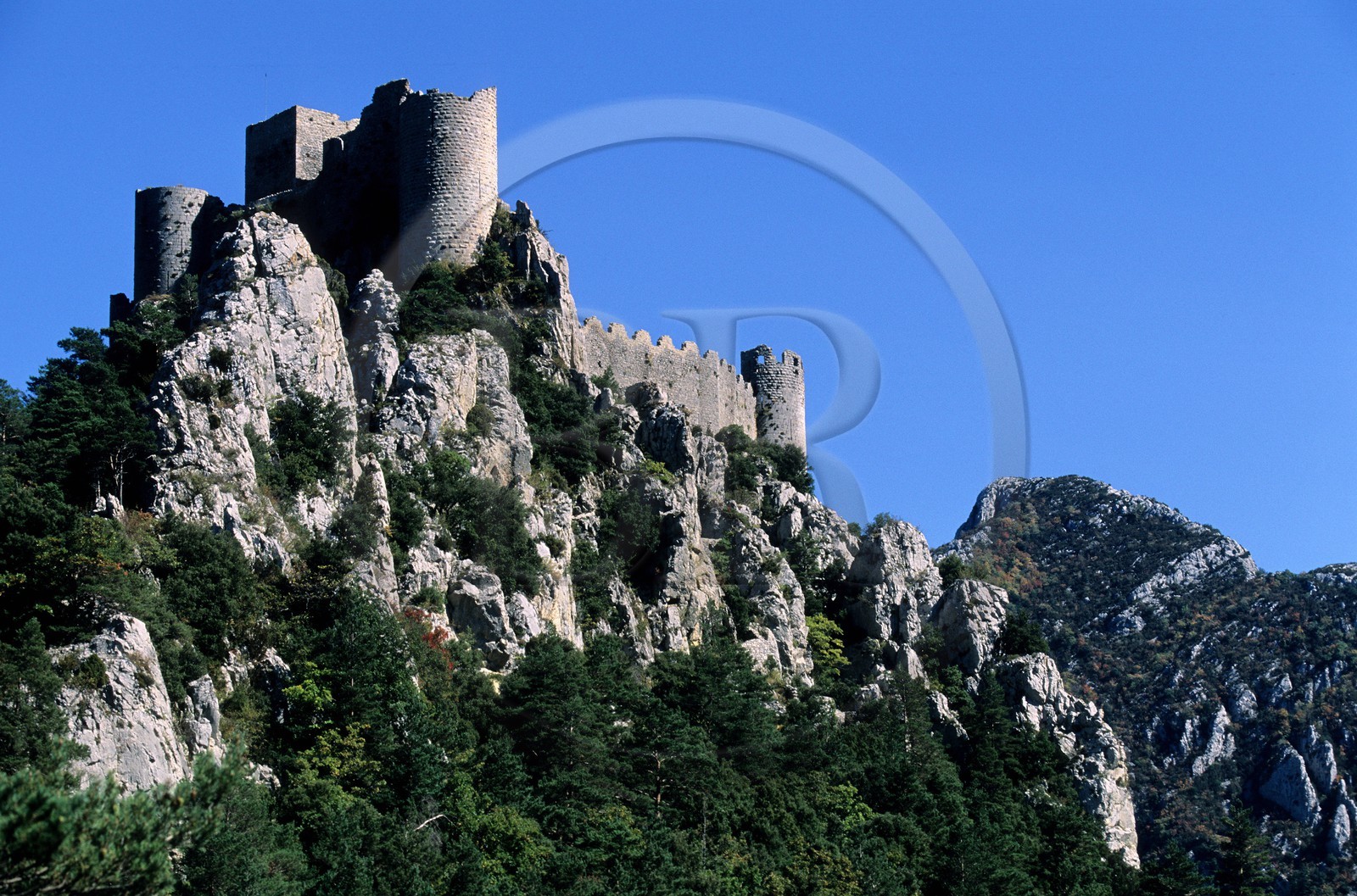France, Aude, Cathar castle of Puilaurens