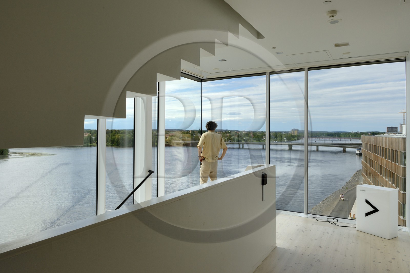 Sweden, Vasterbotten County, Umea, the Bildmuseet (Museum of Contemporary Art and Visual Culture) at Umea Arts Campus along the Ume River (Umeälven)