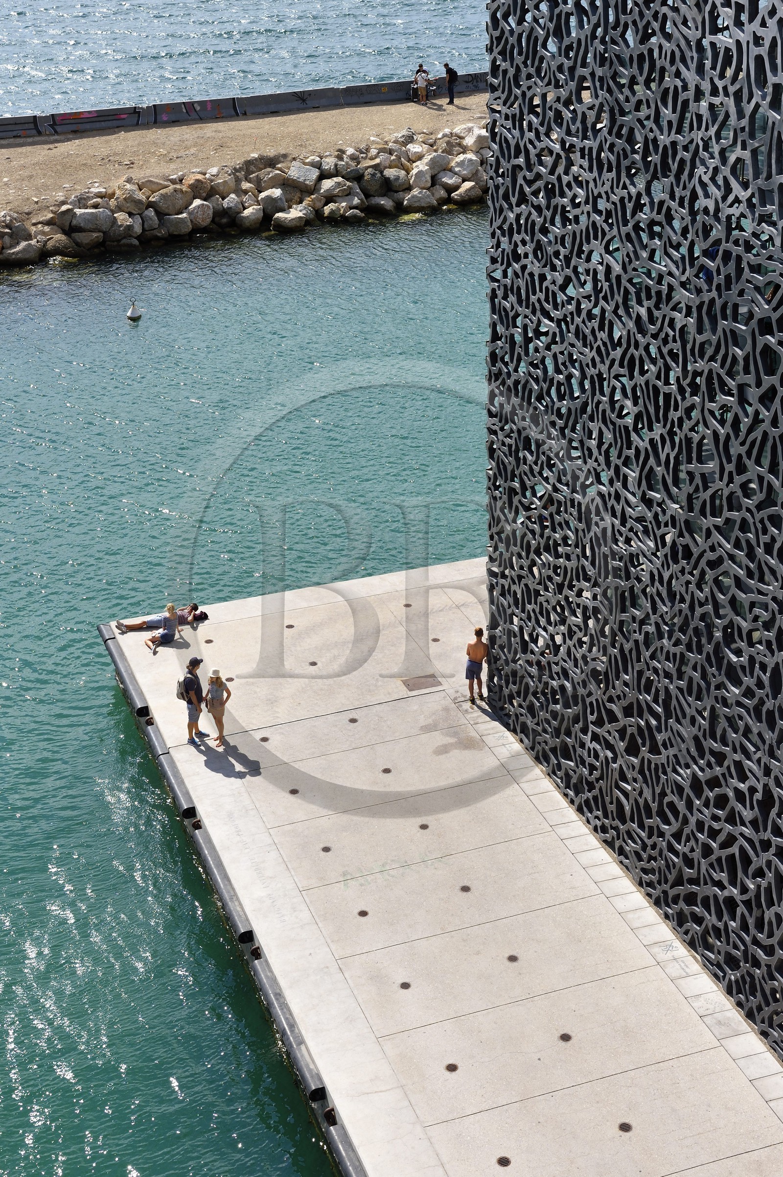 France, Bouches-du-Rhône (13), Marseille, MuCEM (Musée des civilisations de l'Europe et de la Méditerranée) par les architectes Rudy Ricciotti et R. Carta