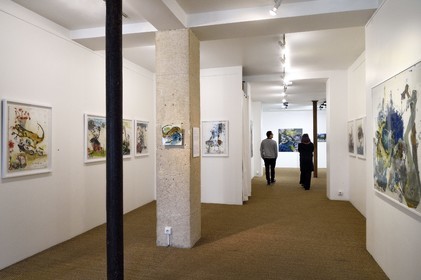 France, Paris, Galerie Schwab Beaubourg, galerie d'Art contemporain, exposition de l'artiste Emmanuelle Renard