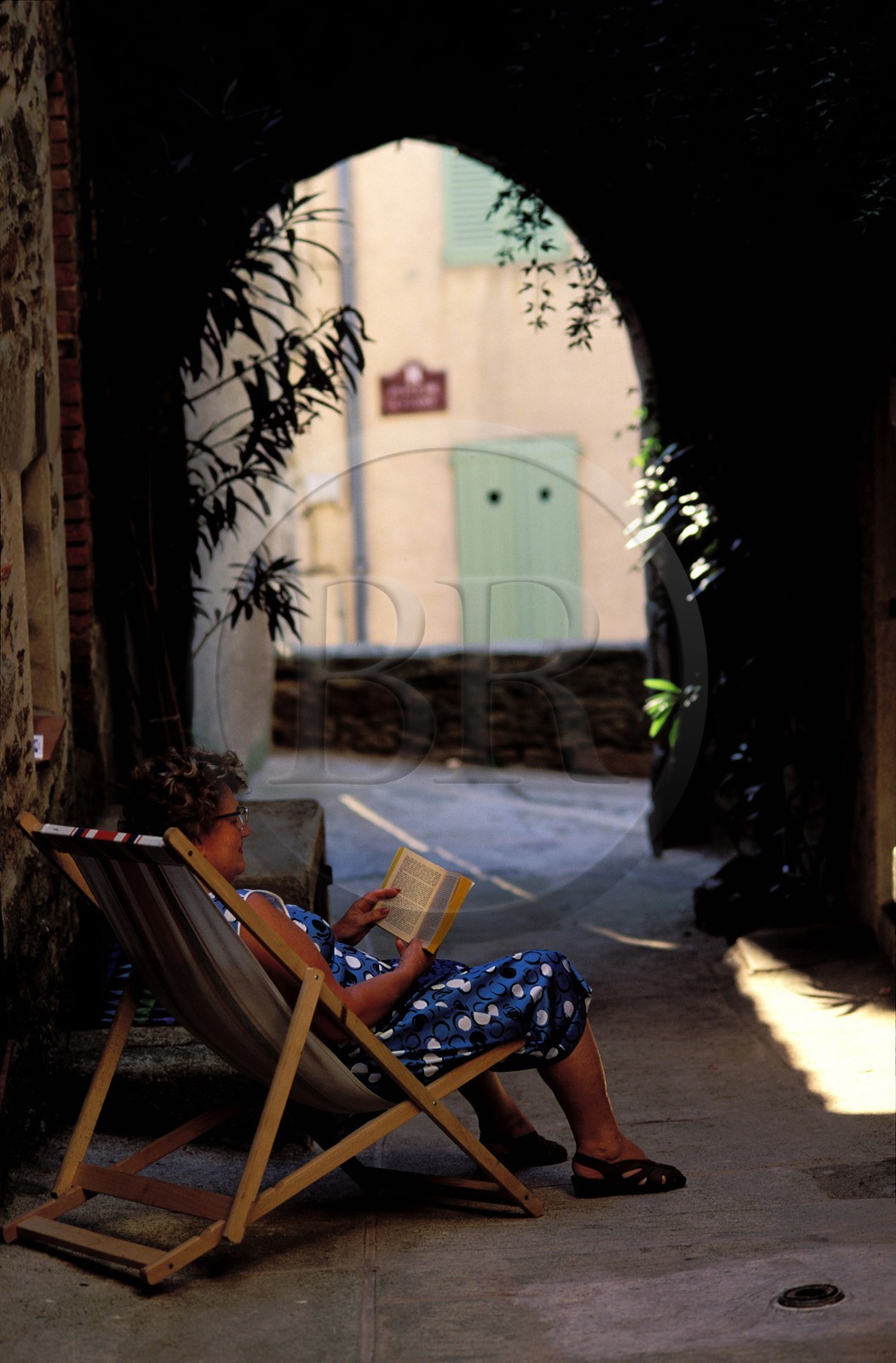 France, Var (83), Gassin, labellisé Les Plus Beaux Villages de France, ruelles du village
