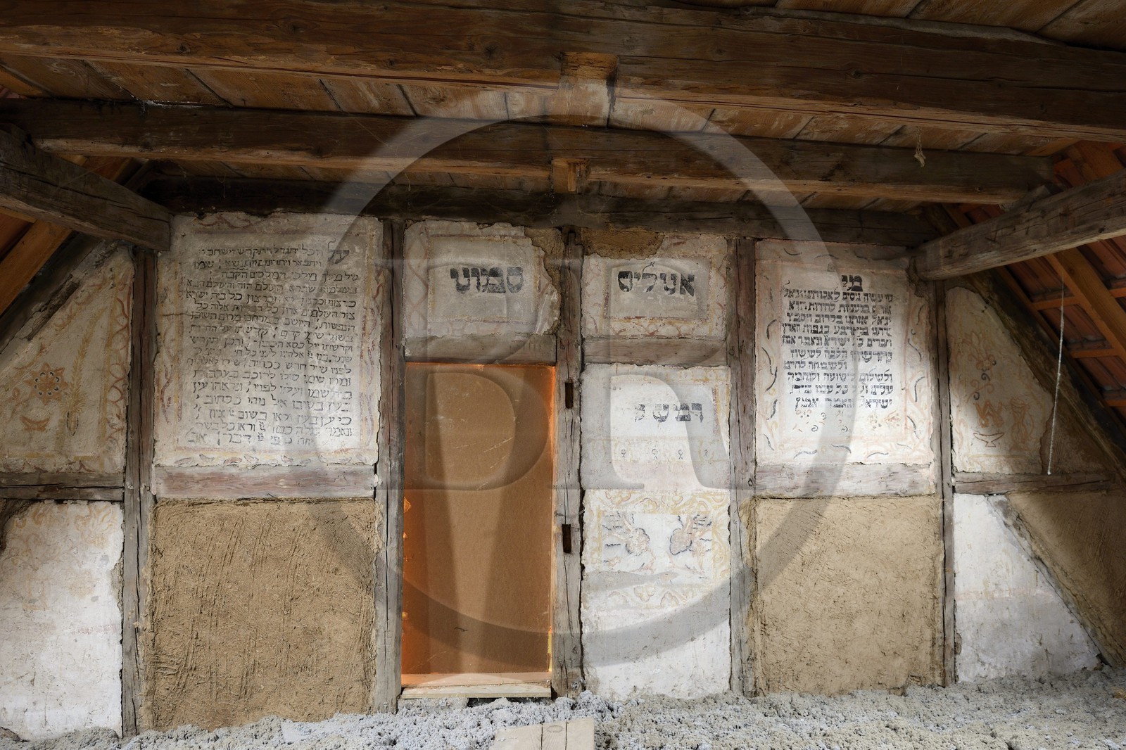 France, Bas-Rhin (67), Traenheim, le grenier synagogue, au XVIIIème siècle un petit oratoire inauguré en 1723 avait été aménagé discrètement dans une maison particulière