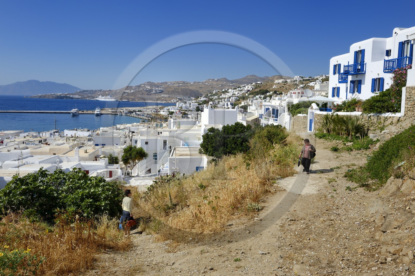Grèce, Les Cyclades, mer Égée, île de Mykonos, Chora (Mykonos town)