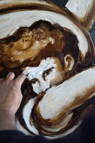 France, Val-de-Marne, Yvry-sur-Seine, Workshop of Fred Kleinberg, work for the exhibition Odyssée (Odyssey)