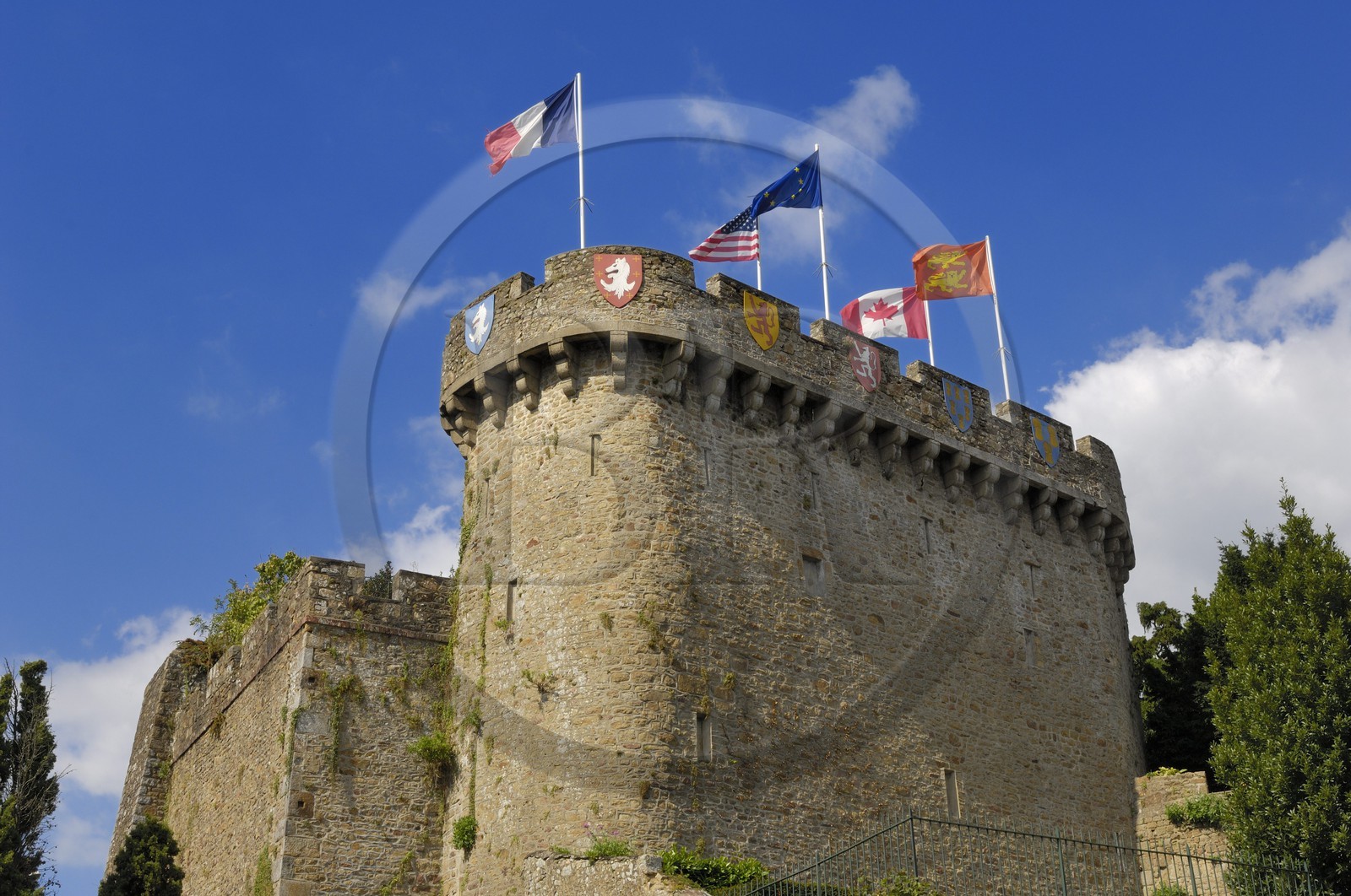 France, Manche (50), Avranches, le château et le donjon