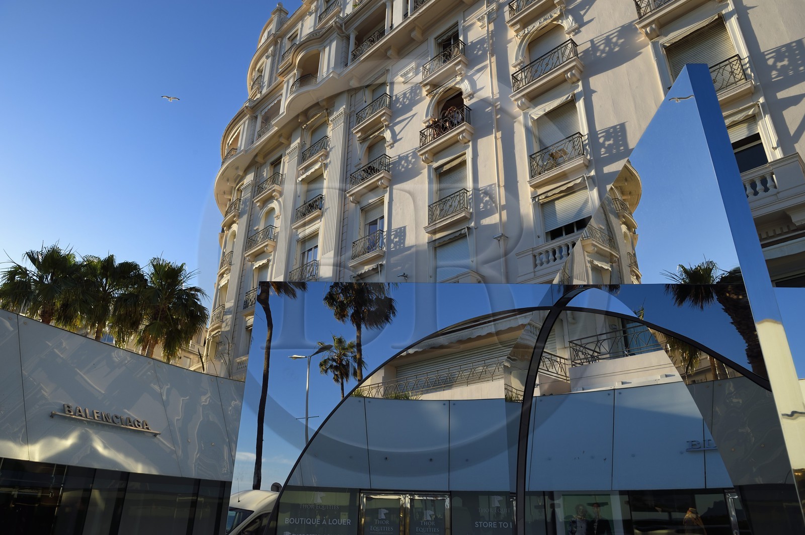 France, Alpes-Maritimes, Cannes, facade of the former Miramar palace
