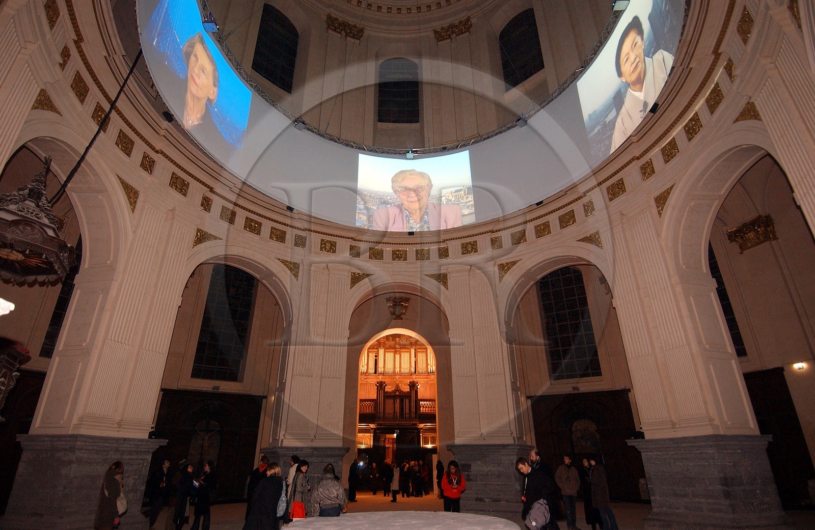 France, Nord, Lille 2004, Saint-Mary-Magdalene church occupied by the artist Miwa Yanagi