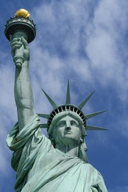 Etats-Unis, New York, Liberty Island, statue de la Liberté, classée Patrinoine Mondial de l'UNESCO