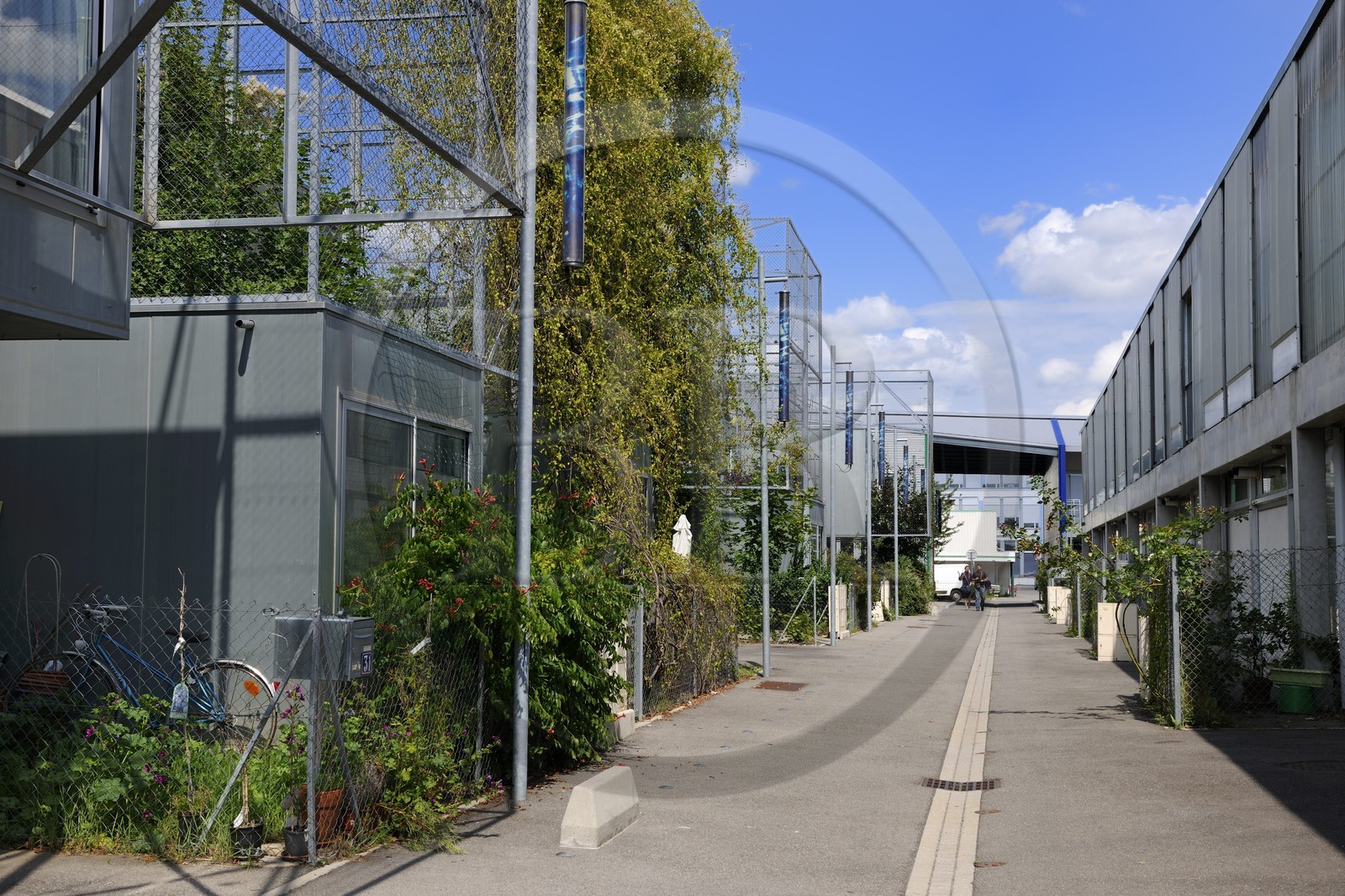 France, Haut-Rhin (68), Mulhouse, la Cité Manifeste de la Somco (Société mulhousienne des Cités ouvrières), passage de l'Orme