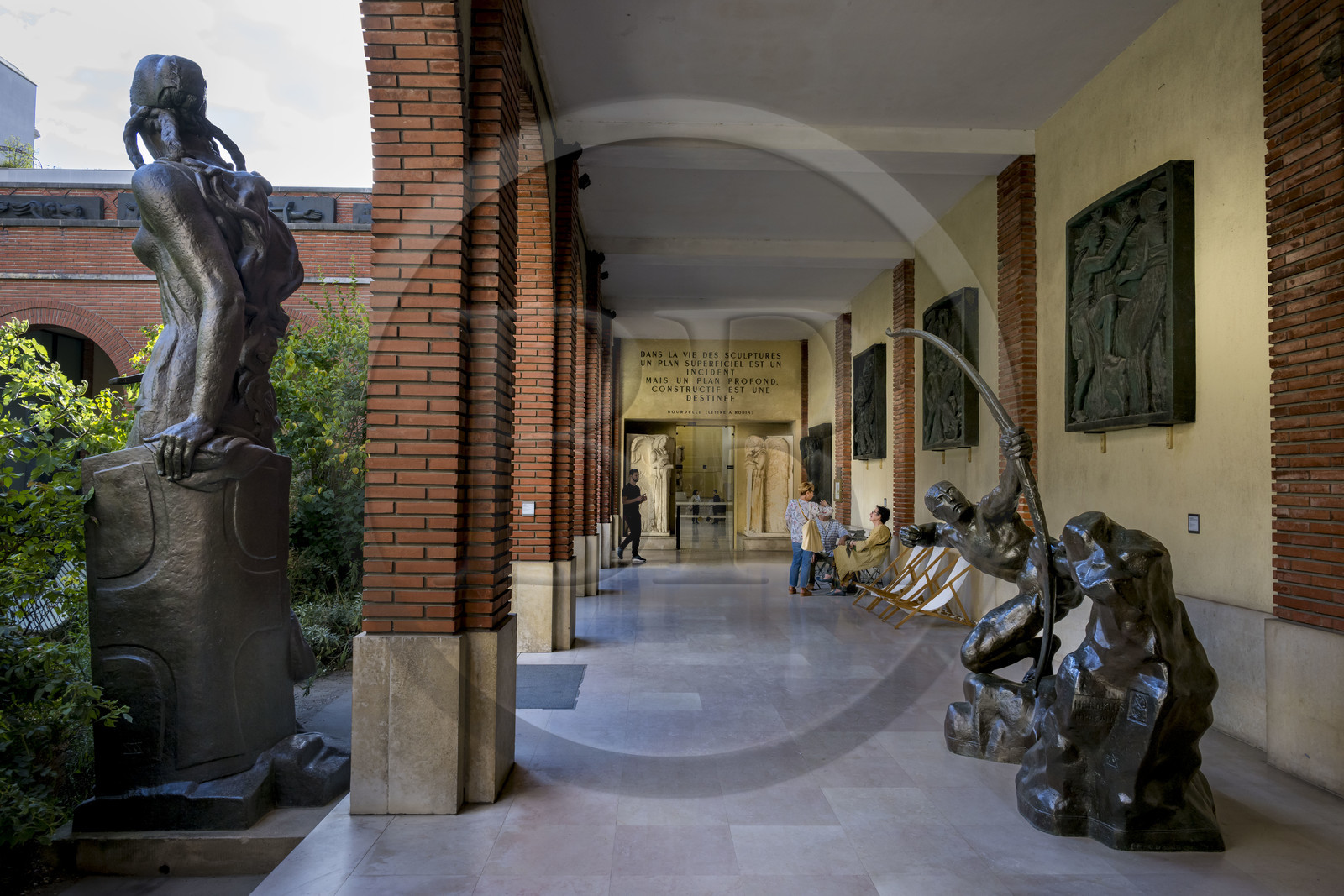 France, Paris (75), le musée du sculpteur Antoine Bourdelle, sculpture de Héraklès archer (bronze)