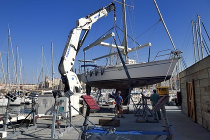 France, Bouches-du-Rhône (13), Marseille, Le Vieux Port, chantier naval