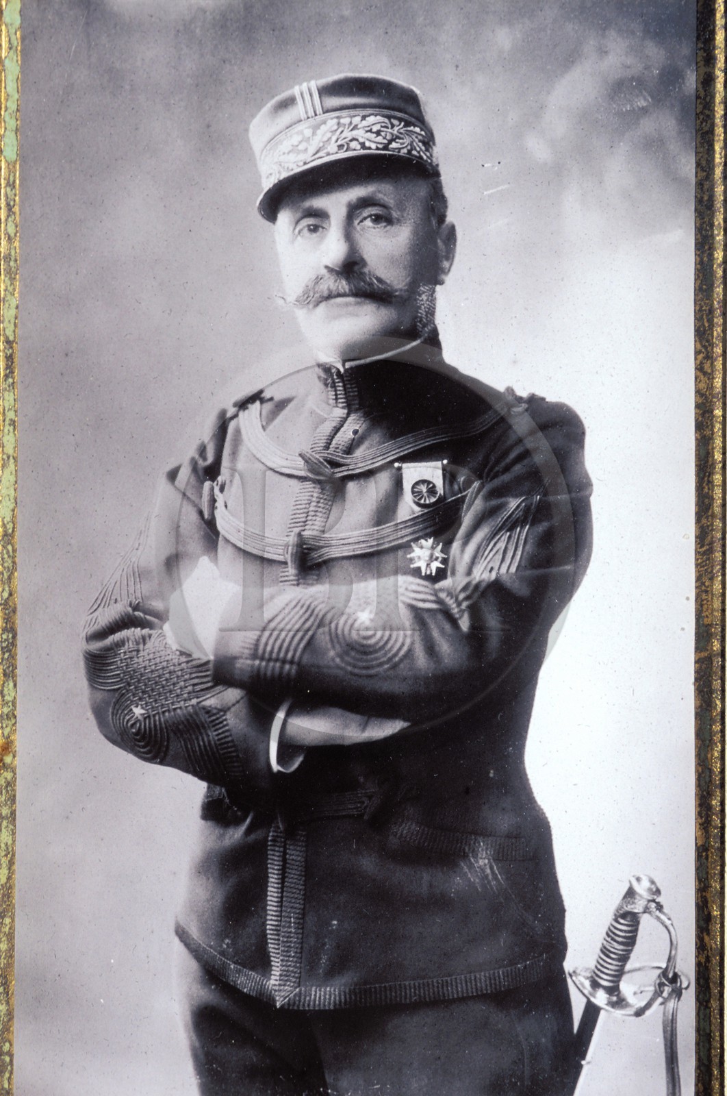 France, Hautes-Pyrénées (65), portrait du Maréchal Joffre dans sa maison natale à Tarbes