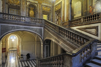 France, Yvelines, Chateau de Versailles, listed as World Heritage by UNESCO, the Queen's staircase