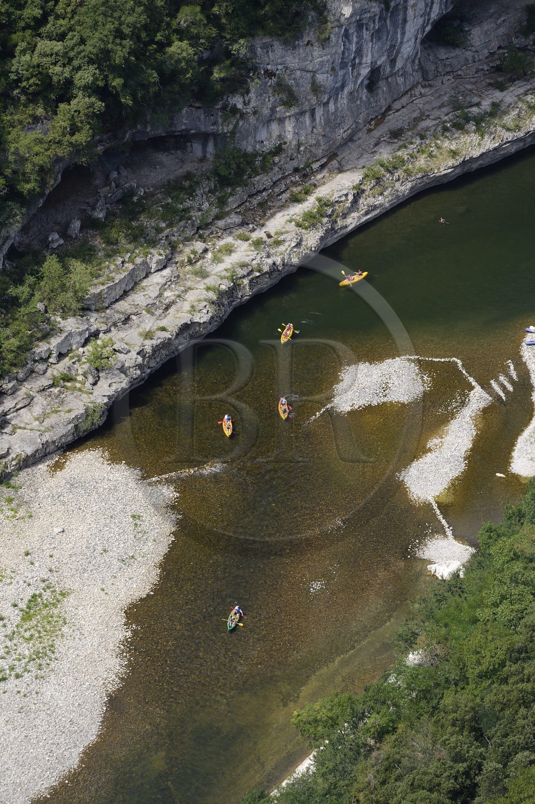 France, Ardèche (07), gorges de l'Ardèche, longue de 30 km, de Vallon Pont d'Arc à Saint Martin d'Ardèche