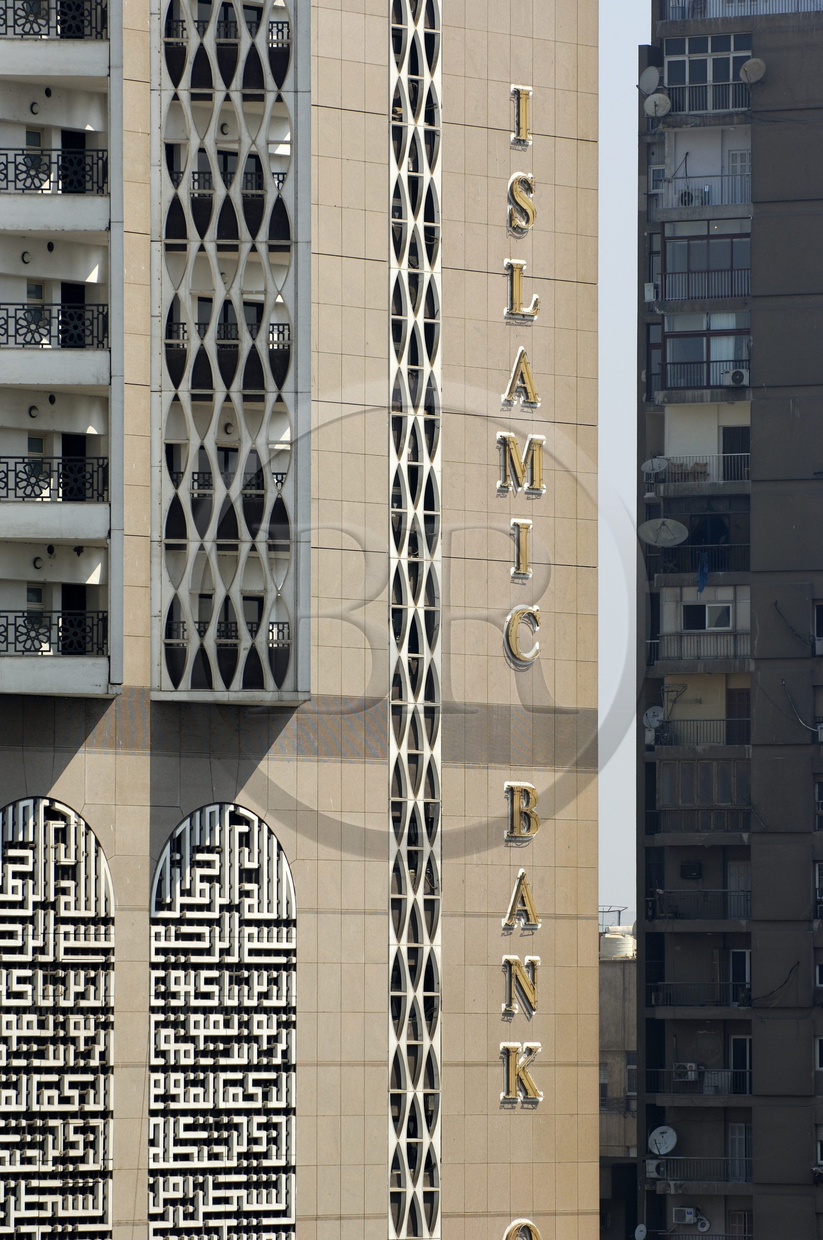 Egypt, Cairo, the Islamic Bank building