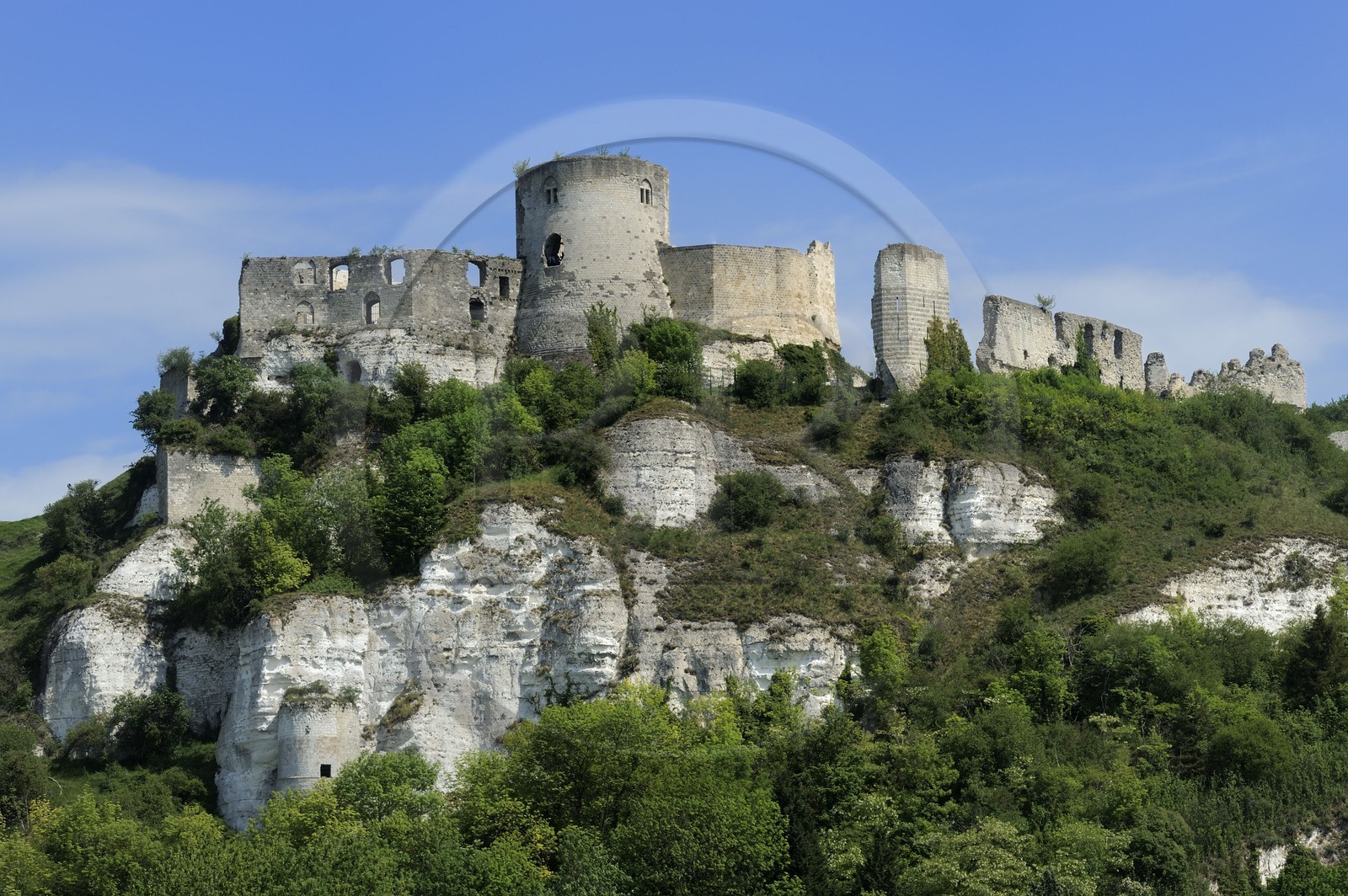 France, Eure (27), Les Andelys, Château-Gaillard, forteresse du XIIe siècle construite par Richard Coeur de Lion
