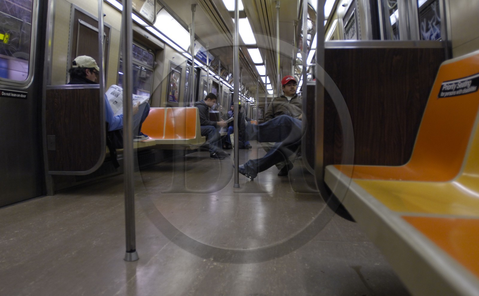 Etats-Unis, New York, Manhattan, dans le Metro