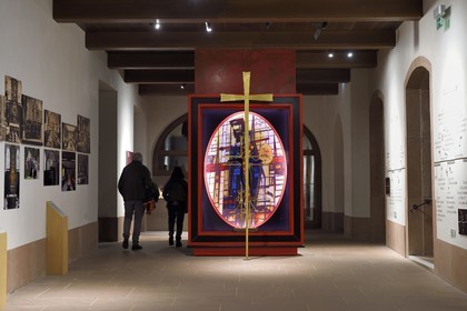 France, Bas-Rhin (67), Mont Saint-Odile, abbaye de Hohenbourg encore appelée couvent du Mont-Sainte-Odile