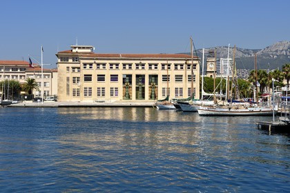 France, Var (83), Toulon, la base navale (Arsenal), la préfecture maritime de la Méditerranée