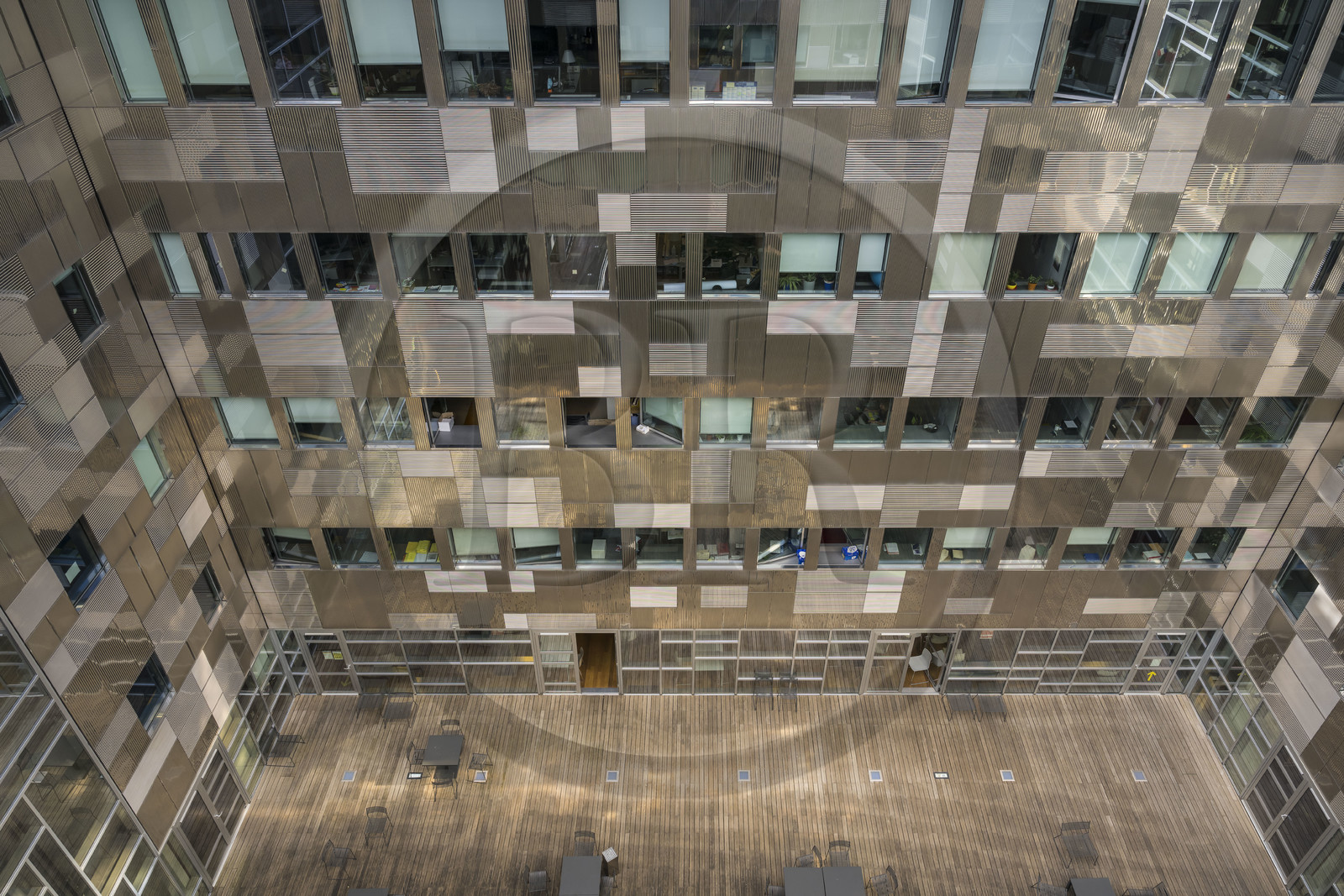 France, Hérault (34), Montpellier,  quartier de Port Marianne, l'Hotel de Ville conçu par les architectes Jean Nouvel et François Fontès