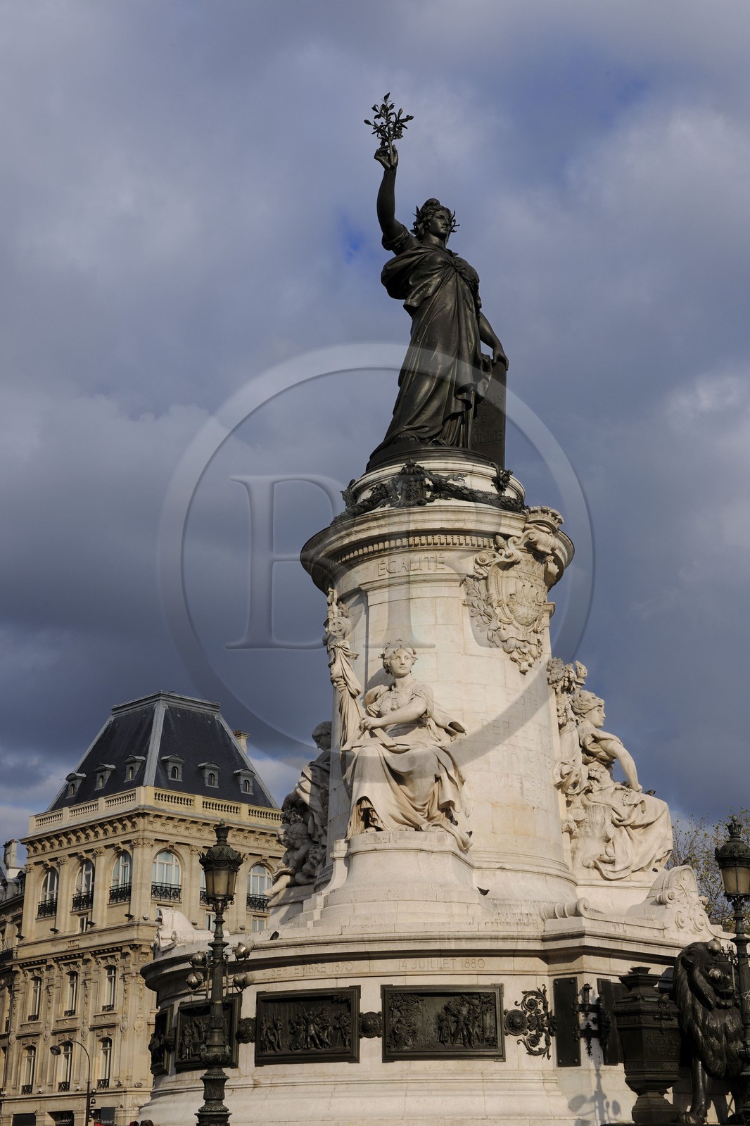 France, Paris (75), la place de la République