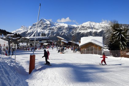 France, Haute-Savoie (74), Arâches-la-Frasse, station de ski Les Carroz d'Arâches