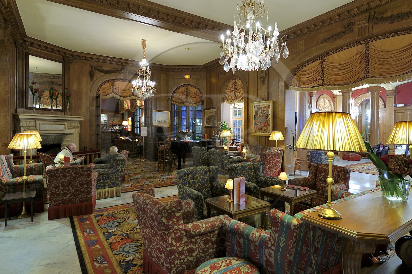 France, Calvados (14), Pays d'Auge, Deauville, l'Hôtel Normandy (groupe Barrière)